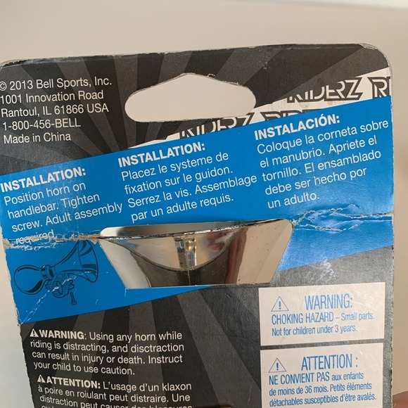 Riderz Block Blaster Chrome Bicycle Horn New In Package - Picture 6 of 12
